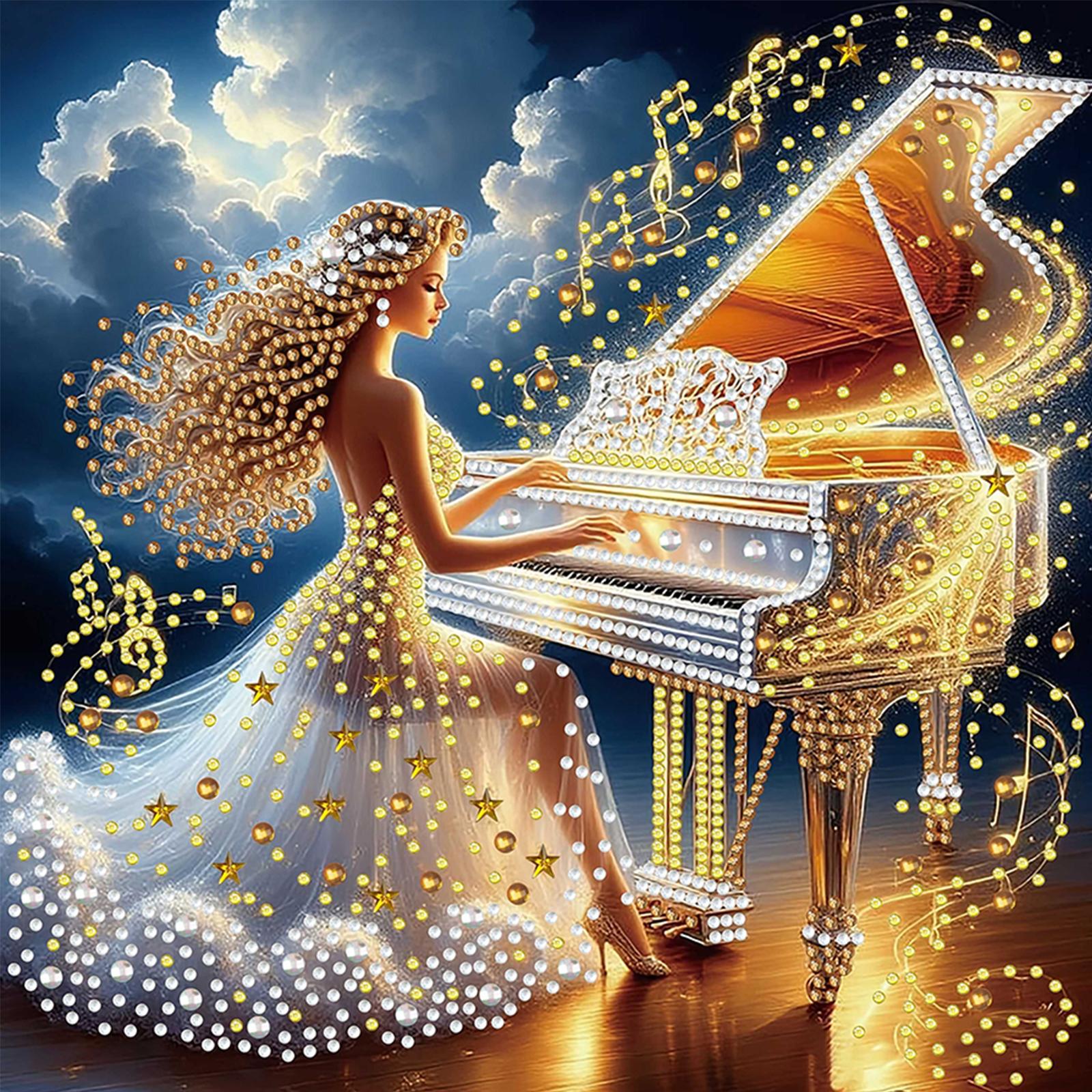 

Beauty Special Shaped 5D DIY Partial Drill Diamond Painting Kits for Adults Beginners Home Decor Diamond Dots Paintings 30x30cm