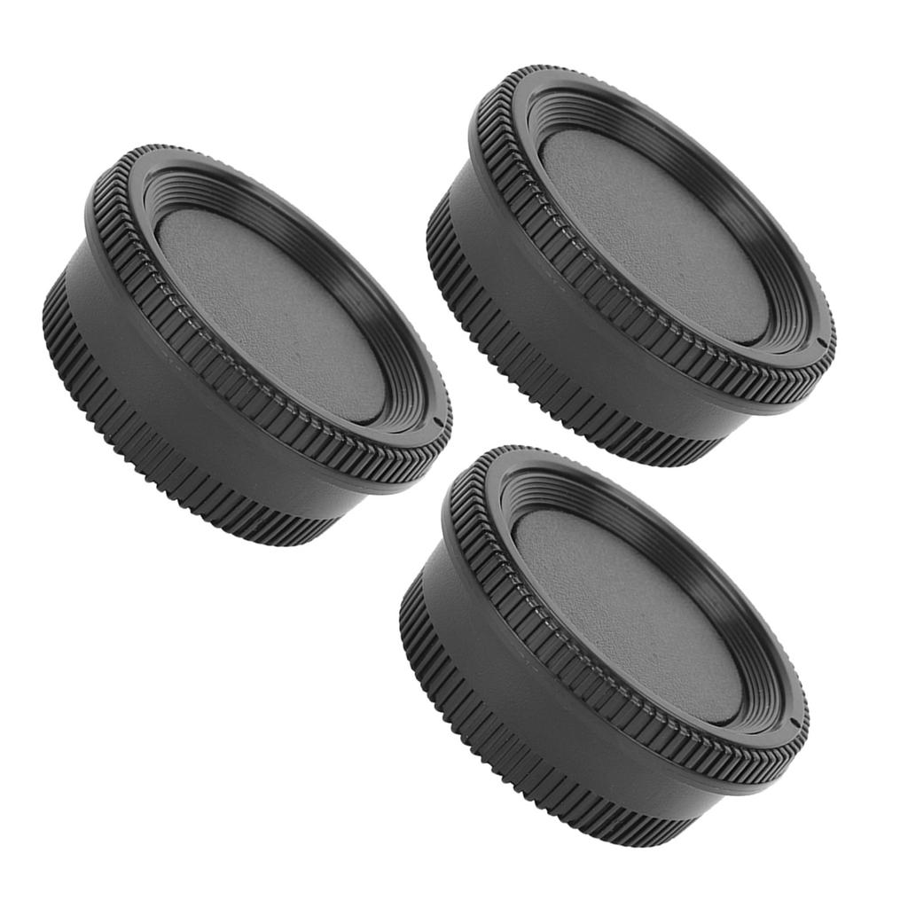 Hard Plastic Black Lightweight Dustproof Scratch Resistant Camera Body Lens Cover Kit for Nikon F Mount Cameras