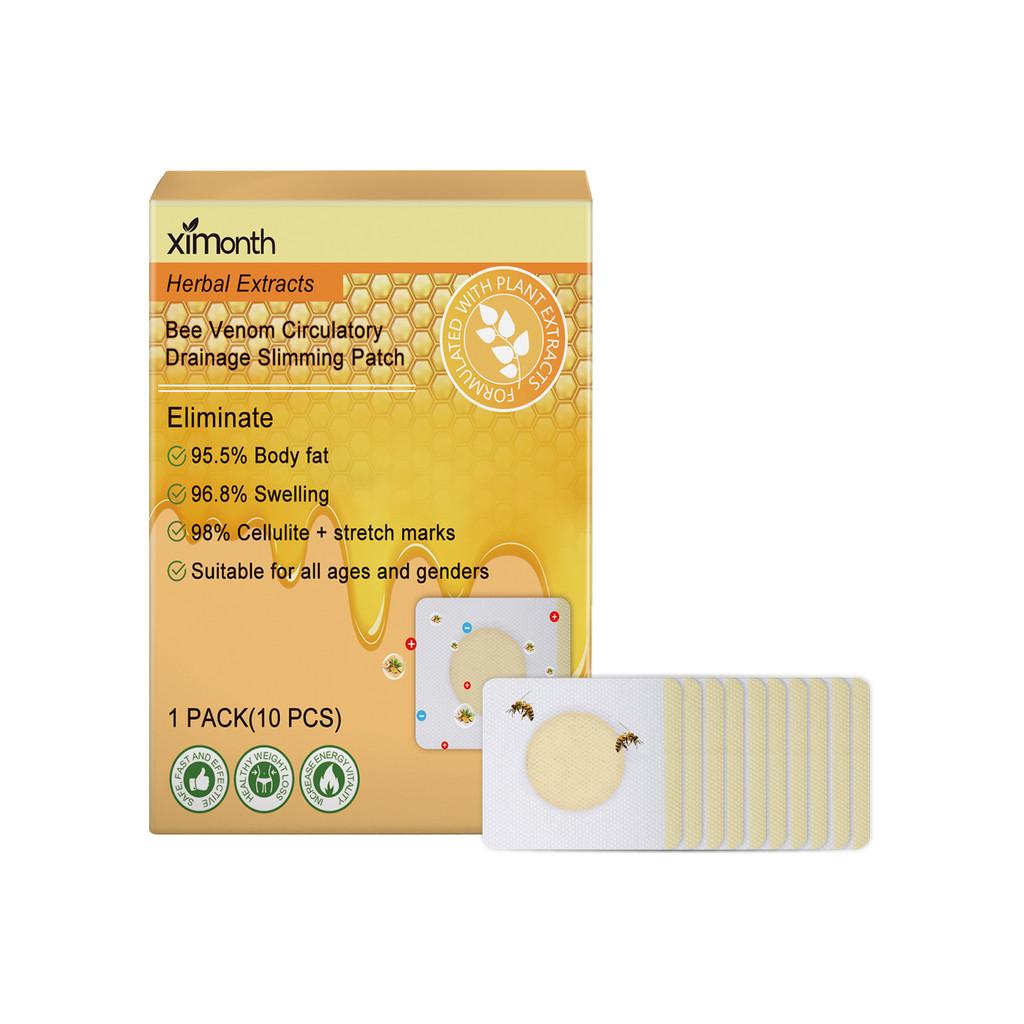 

Ximonth Bee Venom Slimming Patches For Firming Skin And Sculpting Body Contours With 10 Pieces