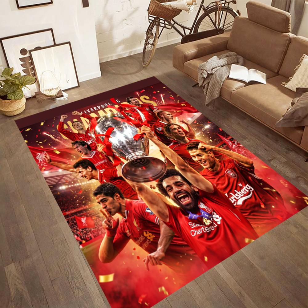 Liverpool Football Club Floor Rug Office Rug Suitable For Entryway Decorate Room Study Room Kitchen Antislip Carpet Office Home Decor