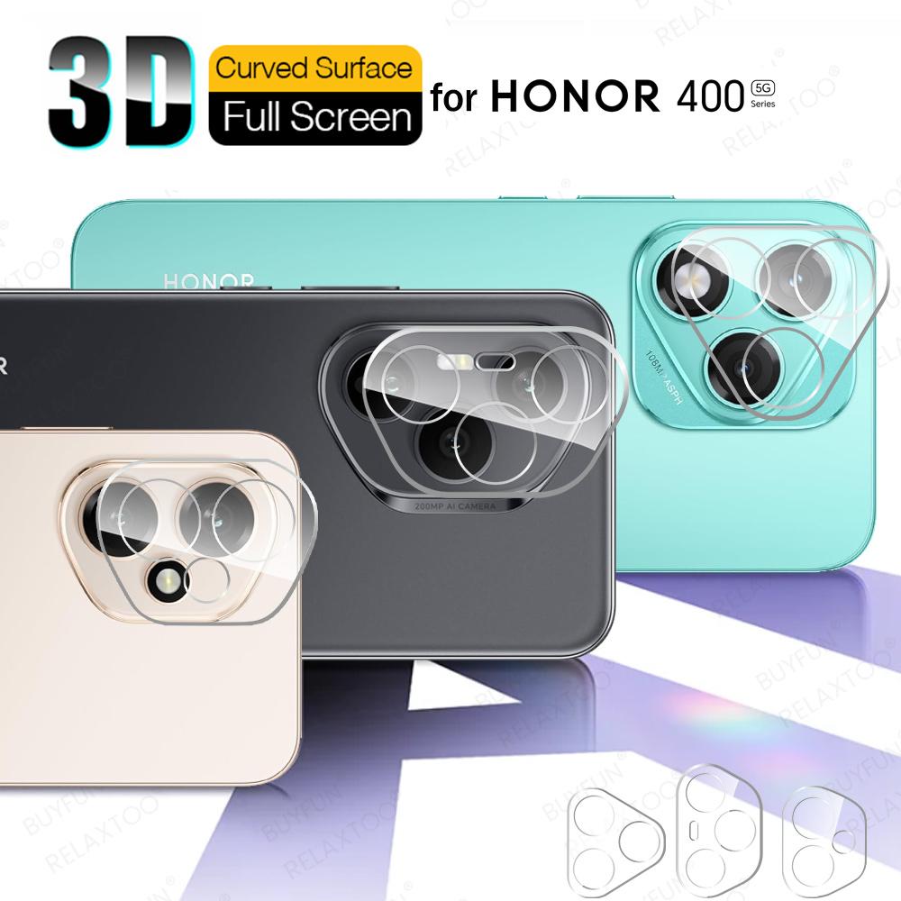 3D Tempered Glass Camera Cover For Honor 400 Pro Honor400 Lite 400Pro 400Lite Honor400Pro 5G Global Rear HD Lens Protector Film 4