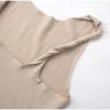Sexy Solid Color Sleeveless Women's Spring Summer New Dress Twist Shoulder Strap Slim Dress Fashionable Wrap Evening Party Elegant Dress