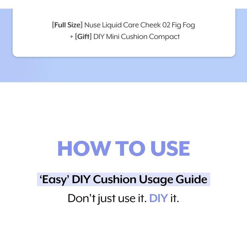 nuse - Liquid Care Cheek DIY Cushion Gift Set