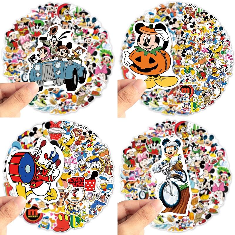 Wodoodporne Naklejki Disney Minnie Mouse Na Walizkę Gitarę Samochód Komputer 50 szt.