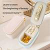 Novelty Hanging Keychain Jewelry Box With Velvet Storage For Travel And Gift