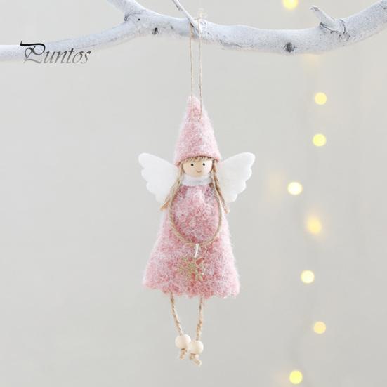 Reusable Xmas Tree Accessories Christmas Angel Doll Decoration, Plush Fairy Girl Pendant, Hanging Nursery Room Decor Ornament for Winter Holiday Party