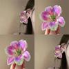 Fermagli per capelli a forma di fiore di giglio per donne ragazze Barretta Clip a pinza di granchio Fermagli per capelli per coda di cavallo Copricapo da bagno spiaggia Accessori per capelli