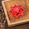 Ceramic Incense Burner Lotus Incense Stick Holder Ceramics Nasturtium Sandalwood Incense Burner For Home Office Decoration