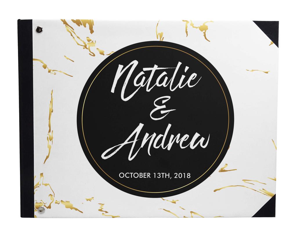 Darling Souvenir Blue Floral & Geometric Hardbound Cover Printed Anniversary Wedding Guestbook Scrap Book-7 X 9