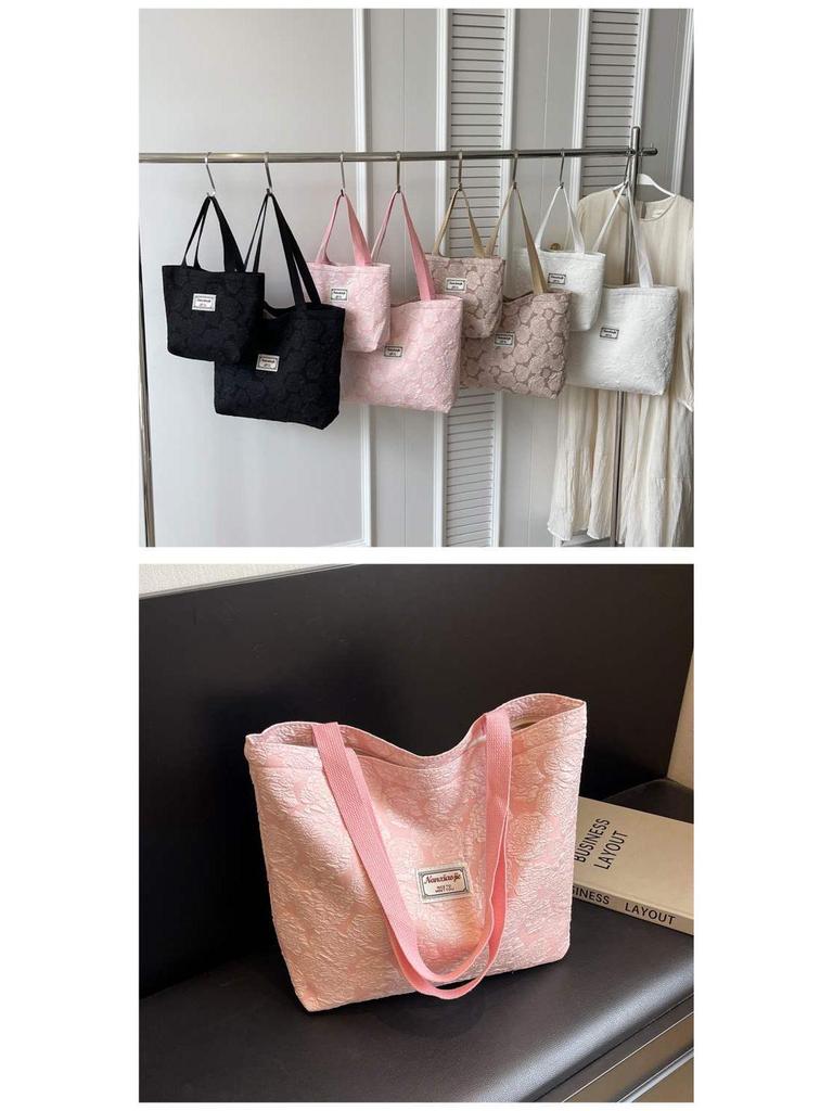 2024 Fashion Korean Canvas Tote Bag for Female College Students