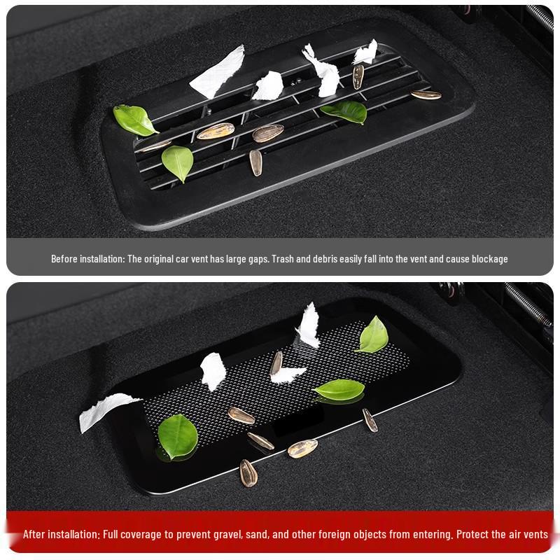 Cubierta de Rejilla de Ventilación de Aire Debajo del Asiento Xiaomi SU7-YU7 Red Anti-Polvo y Anti-Obstrucción para el Interior del Coche.