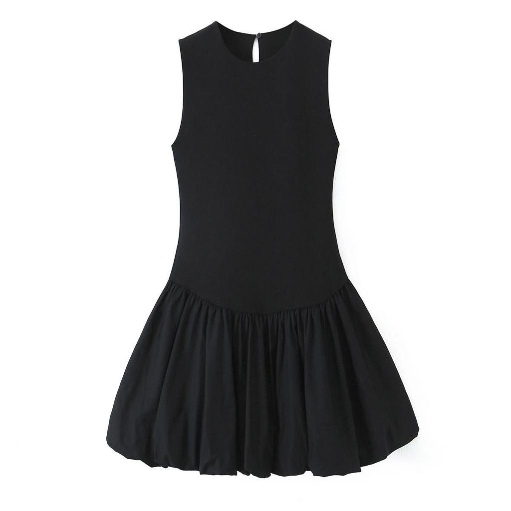 2025 Spring Women's European & American Style Double-Sided Spliced Dress