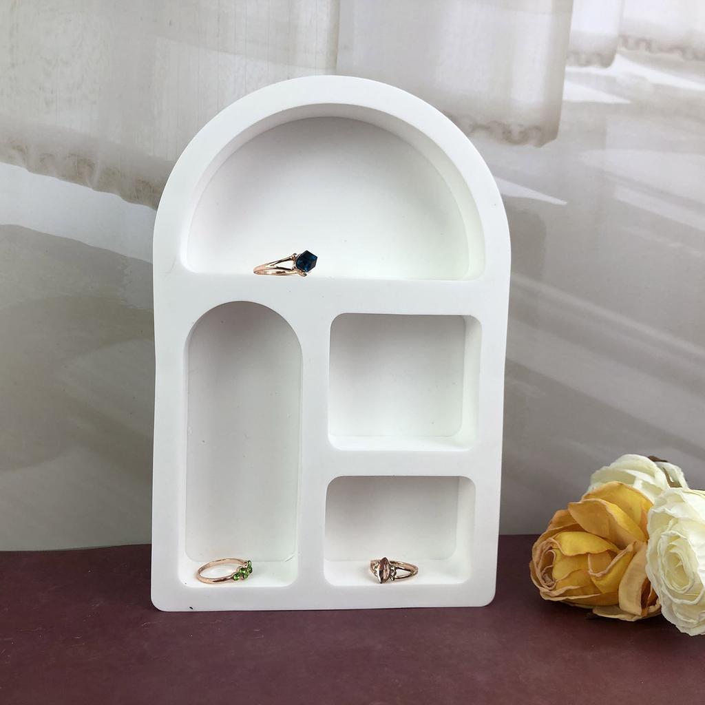 Innovative Arched House Silicone Moulds For Casting Mini House Christmas Decorations And Creative Resin Crafts