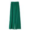High Waist Corduroy Wide Leg Pants for Women Casual Loose Fit Straight Trousers