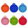 Silicone Pet Canister Lid for Cat and Dog Food Storage Three-in-one Silicone Sealing Cover for Food Preservation