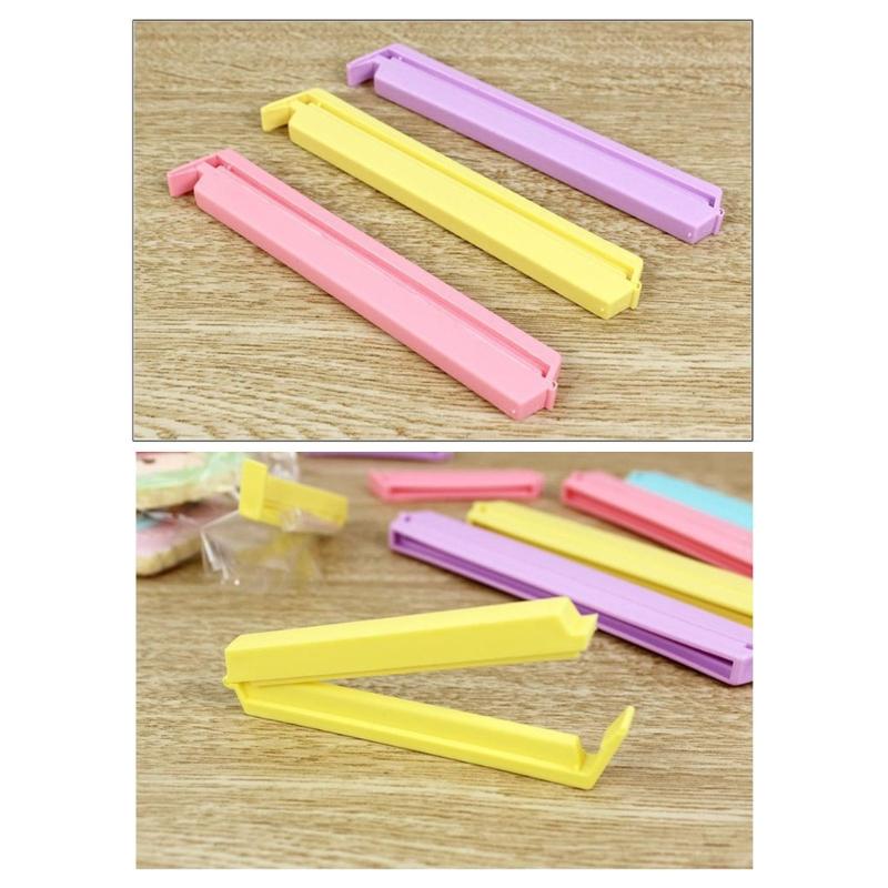 Effective Airtight Food Sealing Clip 3 Size Candy Color Plastic Bag Clip For Snacks Spices Dry Good Storage