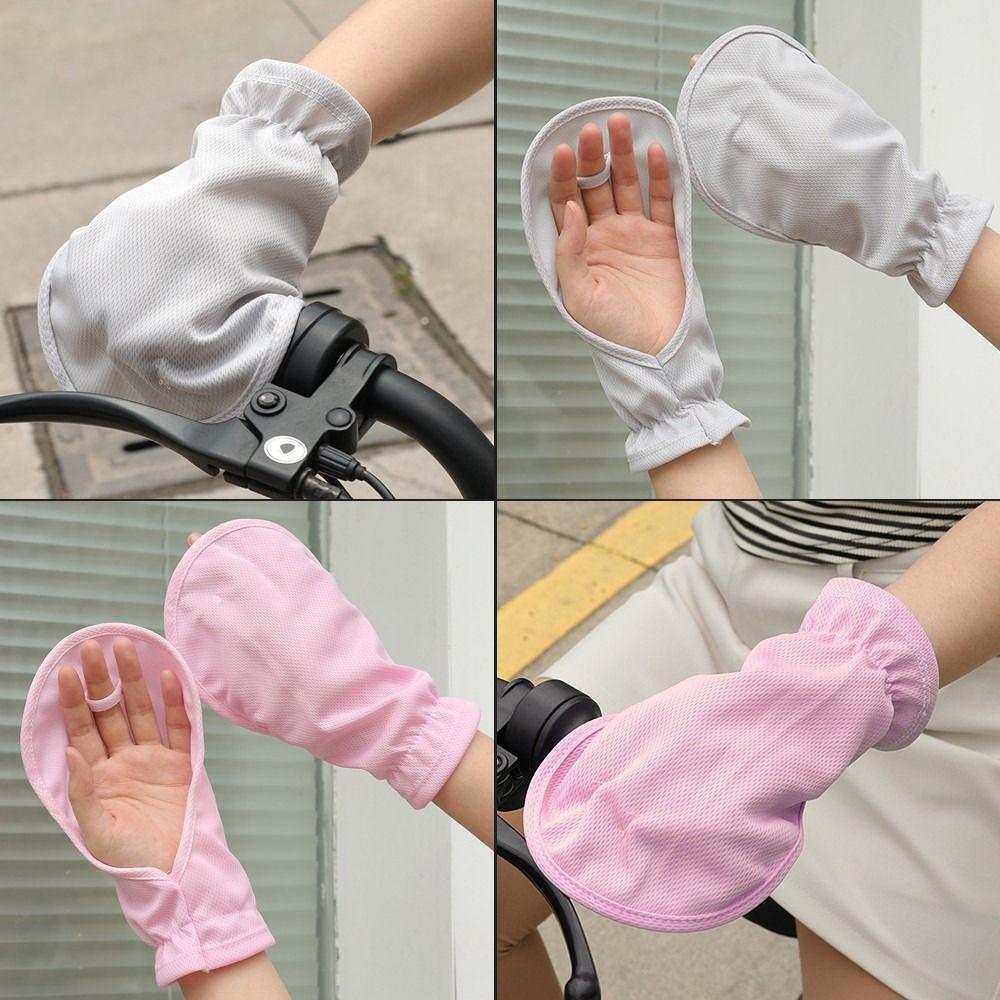Outdoor Sports Sunscreen Gloves Thin Ice Silk Gloves Women Lady Gloves  Summer