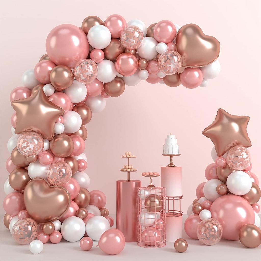 Zartes Rosa Gold Ballon Garland Arch Kit Hochzeit Geburtstag Party Dekoration Erwachsene Kinder Baby Dusche Decor Ballon Hochzeit Liefert