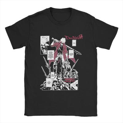 Devils DMC T-Shirt for Men May Cry Action Game Idol Humorous 100% Cotton Tees Crew Neck Short Sleeve T Shirt Gift Idea Clothes