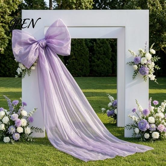 Extra Large Tulle Bows for Parties 79x20 Inch Giant Bow Christmas Tree Topper, Oversized Housewarming Gifts Ornament with Long Streamer Home