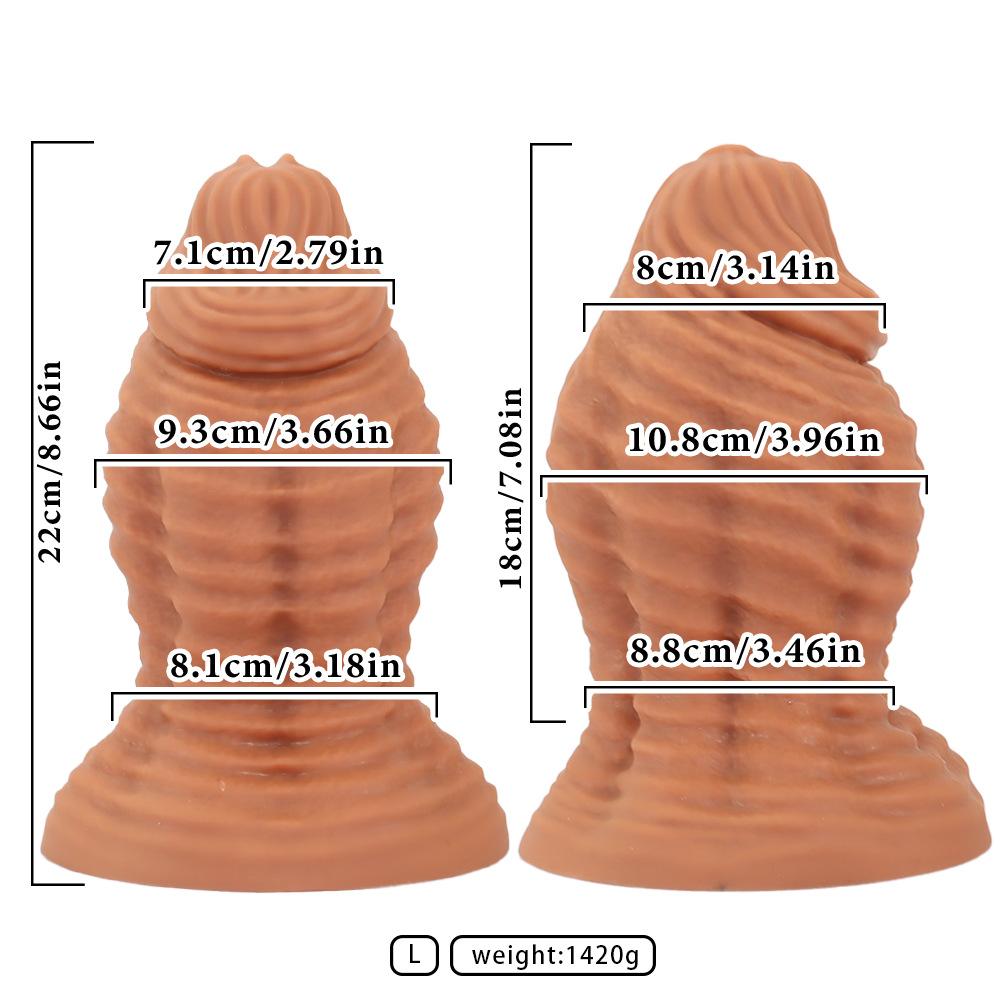 Extra velký silikonový dildo s tlustým stěnou, měkká textura, anální zátka pro muže, ženy, dospělé sexuální hračky