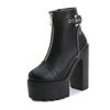 2025 High Waterproof Countertop Zipper Women's Short Boots 15CM Super High Heel Women's Shoes Stage Thick Heel ZYW-831-13
