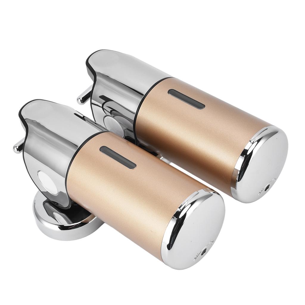 Wall Mount Soap Shower Dispenser Dual Pump 2 Separate Compartments Reusable Space Saving Shampoo