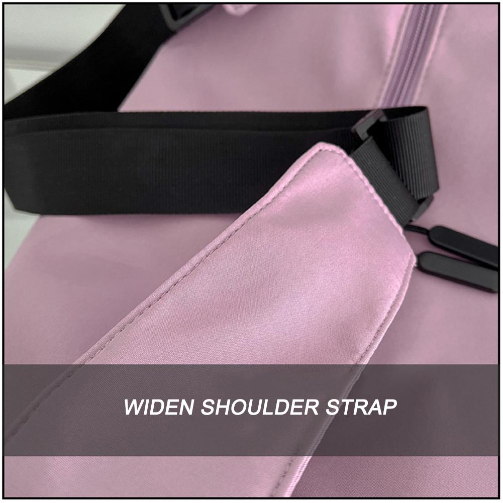 Solid Color Dry Wet Separation Bags Large Capacity Sports Chest Bag Wear-Resistant Adjustable Shoulder Strap For Travel Swimming