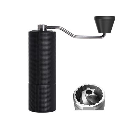 Manual Coffee Grinder CNC Stainless Steel Burr Professional Double Bearing Adjustable Portable Hand Coffee Bean Grinding