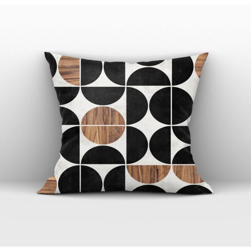 Gray Geometric Pillowcase Home Sofa Pillowcase