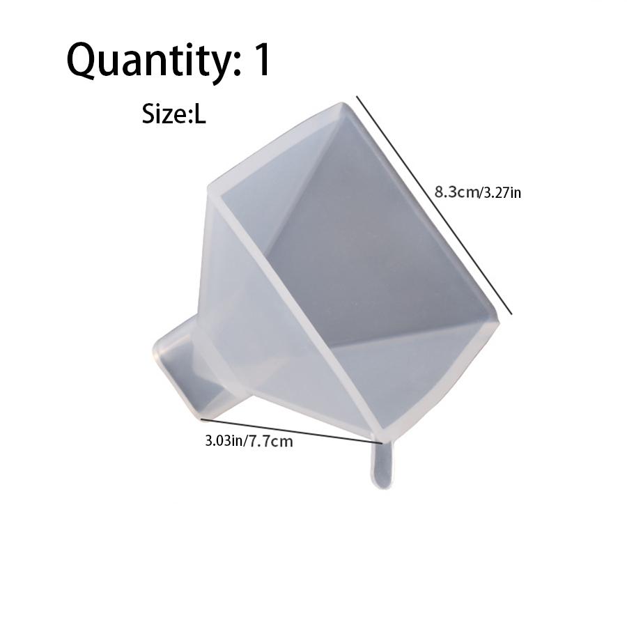 1pcs Pyramid Silicone Molds DIY Resin Decorative Craft Jewelry Making Mold Resin Molds For Jewelry