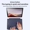 Renkli Arkadan Aydınlatmalı Manyetik Kablosuz Şarjlı Microsoft Surface Pro 9 için Bluetooth Klavye