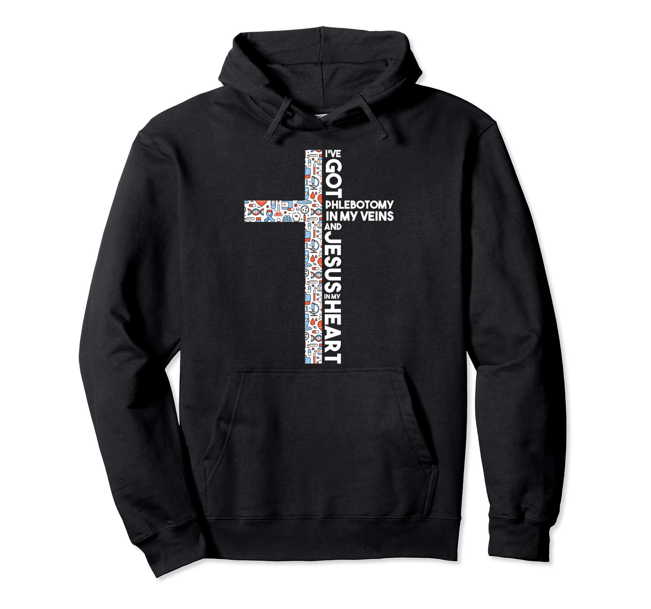 

jesus promise save lives blood draw cross christian reflection save phlebotomist die on cross save lives follower believer hoodie чорний