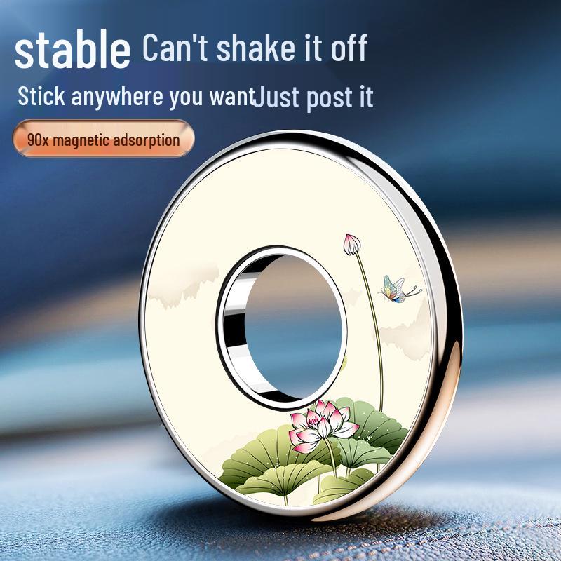 Suport magnetic pentru telefon auto: Suport metalic multifuncțional, cu adeziv puternic
