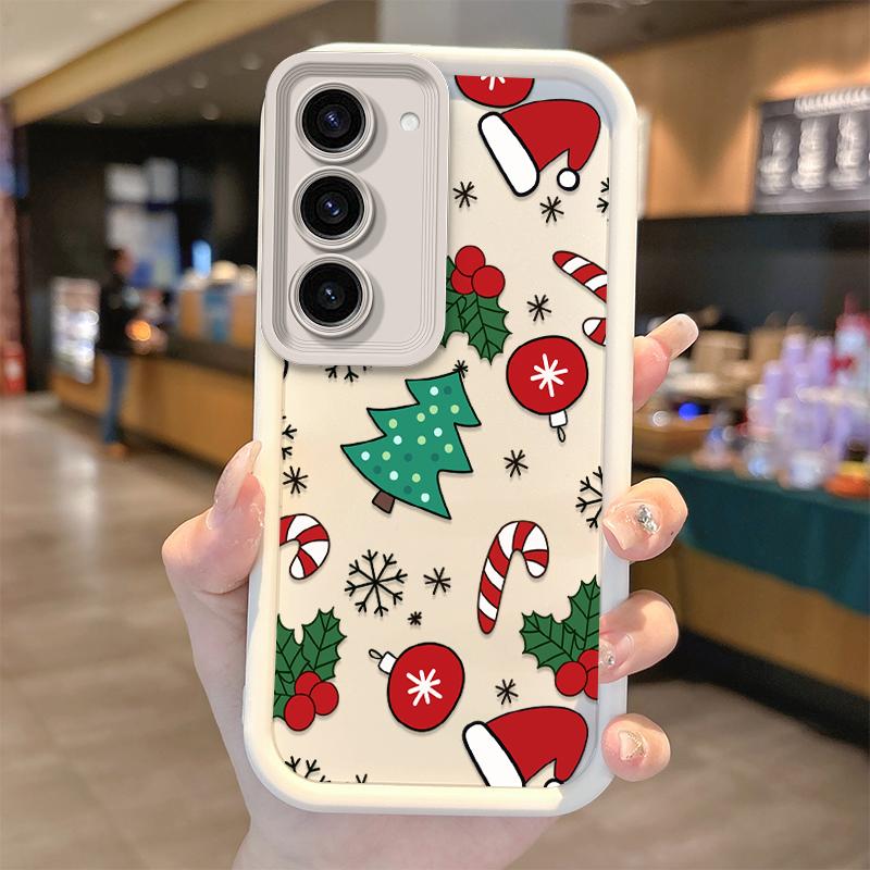Christmas Pattern Phone Case For Samsung Galaxy A35 A34 A33 A32 5G A31 A30 A24 A23 A22 A16 A12 A06 A03 M55 Soft Shockproof Cover