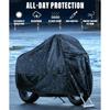 Zlirfy Motorcycle Cover,Motorcycle Accessories,Motorbike Full Cover Motorcycle Covers Waterproof Outdoor,Car Accessories Universal Motorbike Cover