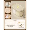 Glass Salt Dispenser Jar With Sealed Lid For Kitchen Storage And Seasoning