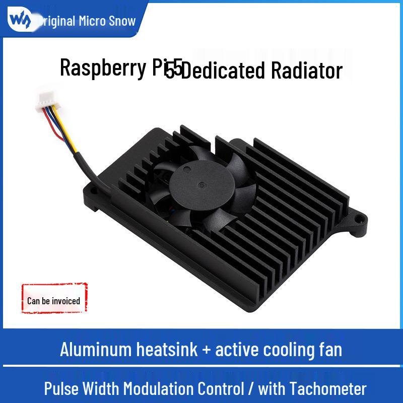 Raspberry Pi 5 Cooling Fan with Heatsink and Thermal Pad