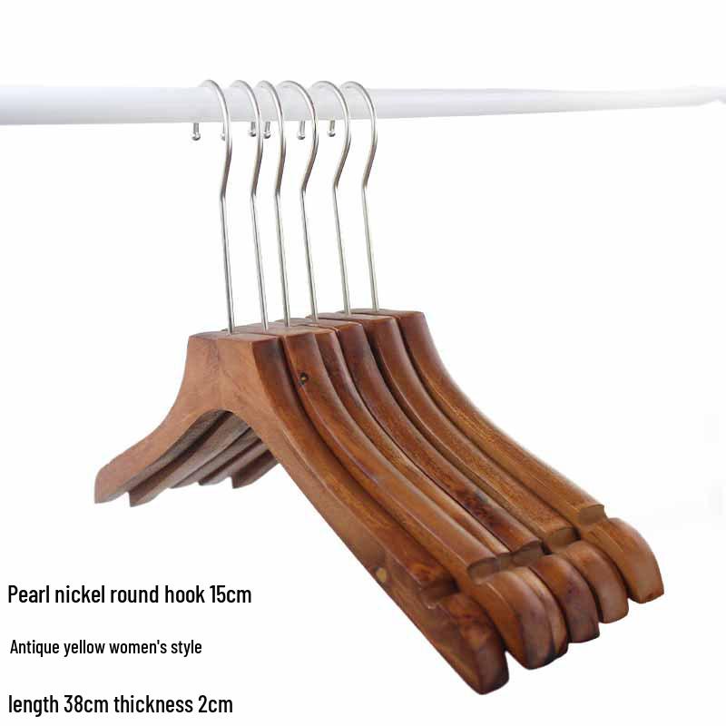 Luxury Solid Wood Suit Hanger - No-Mark Pants & Clothes Organizer for Men & Women