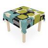Mid Century Modern Retro Geometrischer Quadratischer Tischdecke - Vintage Stil MCM Abstrakte Küchentischabdeckung