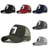 Cap Baseball Animal Leopard Embroidered Duck Tongue Cap Curved Brim Hat Net