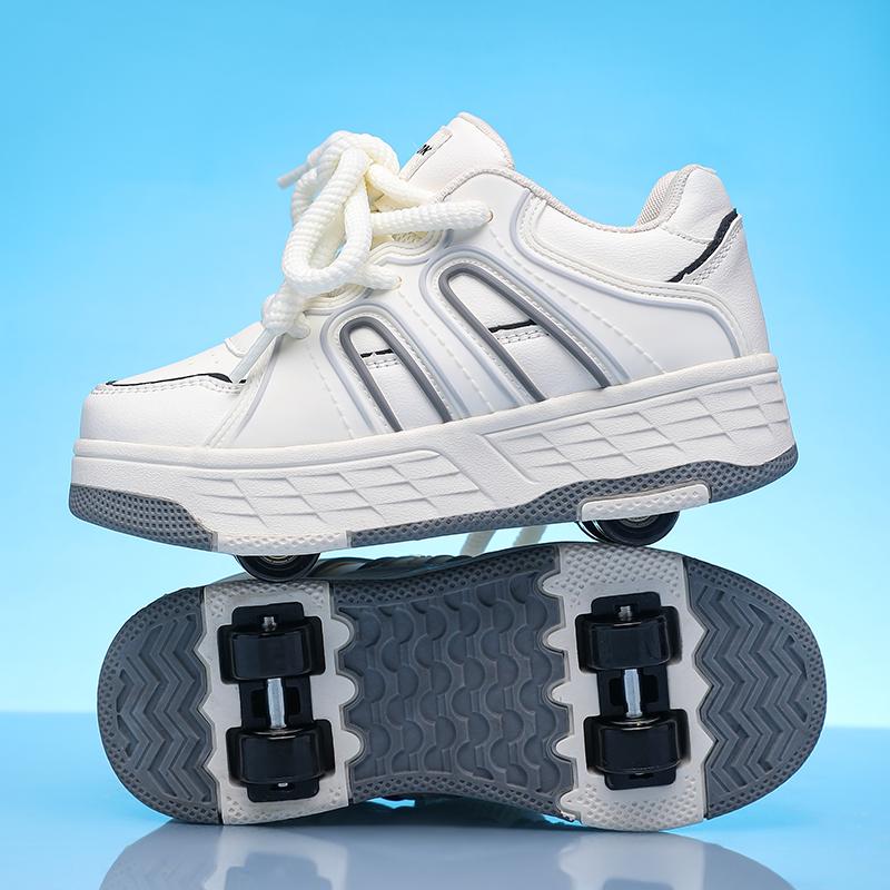 Dziecięce buty do chodzenia na czterech kółkach Odpinane buty płaskie Dziecięce buty do jazdy na czterech kółkach Buty do jazdy dla dziewczynki