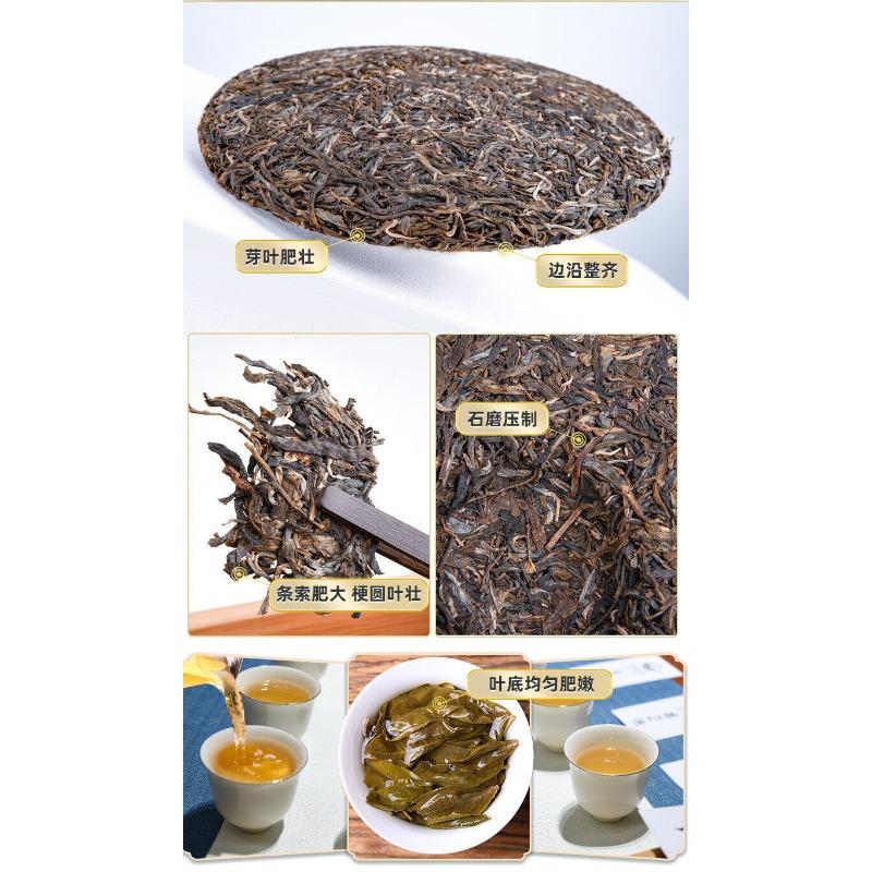 Puerh-Tee Big Leaf 357g Kleiner Tusai-Tee Alter Baum Pu-Erh-Rohtee-Kuchen