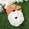 French White Bowknot Scrunchie Hair Tie Soft Fabric Elastic Hair Accessory For Women Girls Daily Styling