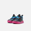 Nike Team Hustle D 11 Synthetic Leather Comfortable Versatile Shock Absorbing Durable Low Top Walking Shoes Baby Shoes Black Purple FB7573-001
