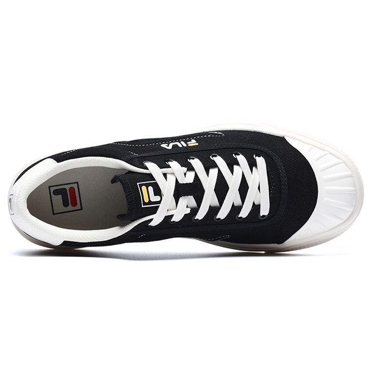 FILA Luke Canvas Comfortable Lightweight Breathable Low-Top Skate Shoes Women sneaker Black F12W226308FBK