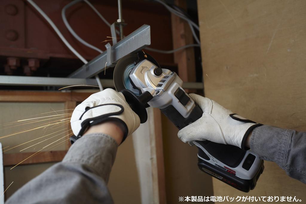 Panasonic Rechargeable Disc Body Only and Case Sold Dual Gray Grinder, (Battery Pack, Charger, Separately), (14.4V/18V Compatible), 100mm, IP56,