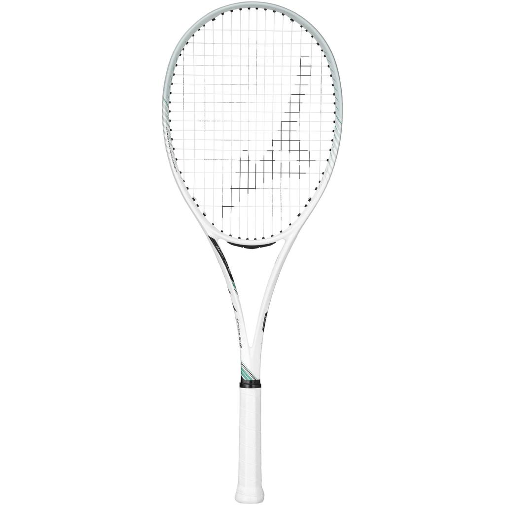 Mizuno Deeforce Tennis Racket 63JTN544 S-10 (Soft Tennis), Unisex, White/Jade Green, 0X,