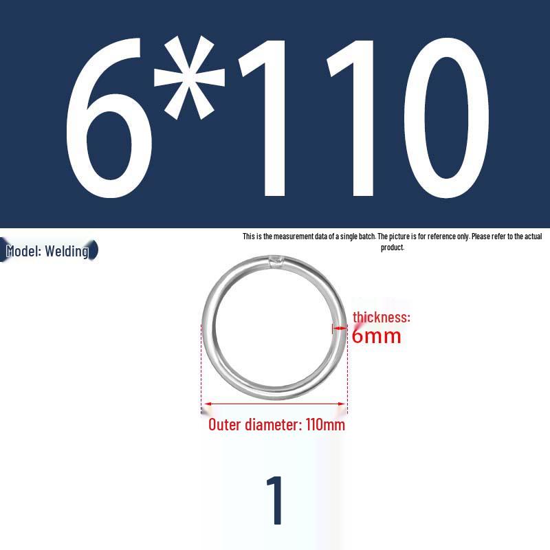 304 Stainless Steel Seamless O-Ring for Lifting and Hammock Yoga Connection