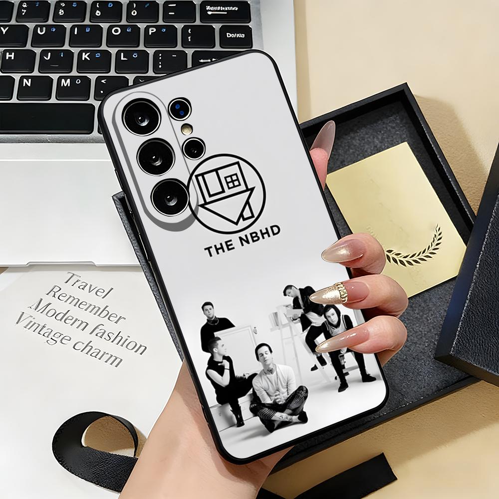

Чехол для телефона N-Neighbourhood Band для Samsung S26 S25 S24 FE S23 S22 S21 Plus S20 Ultra Note20Ultra Черный Мягкий корпус Galaxy S21 FE 5G